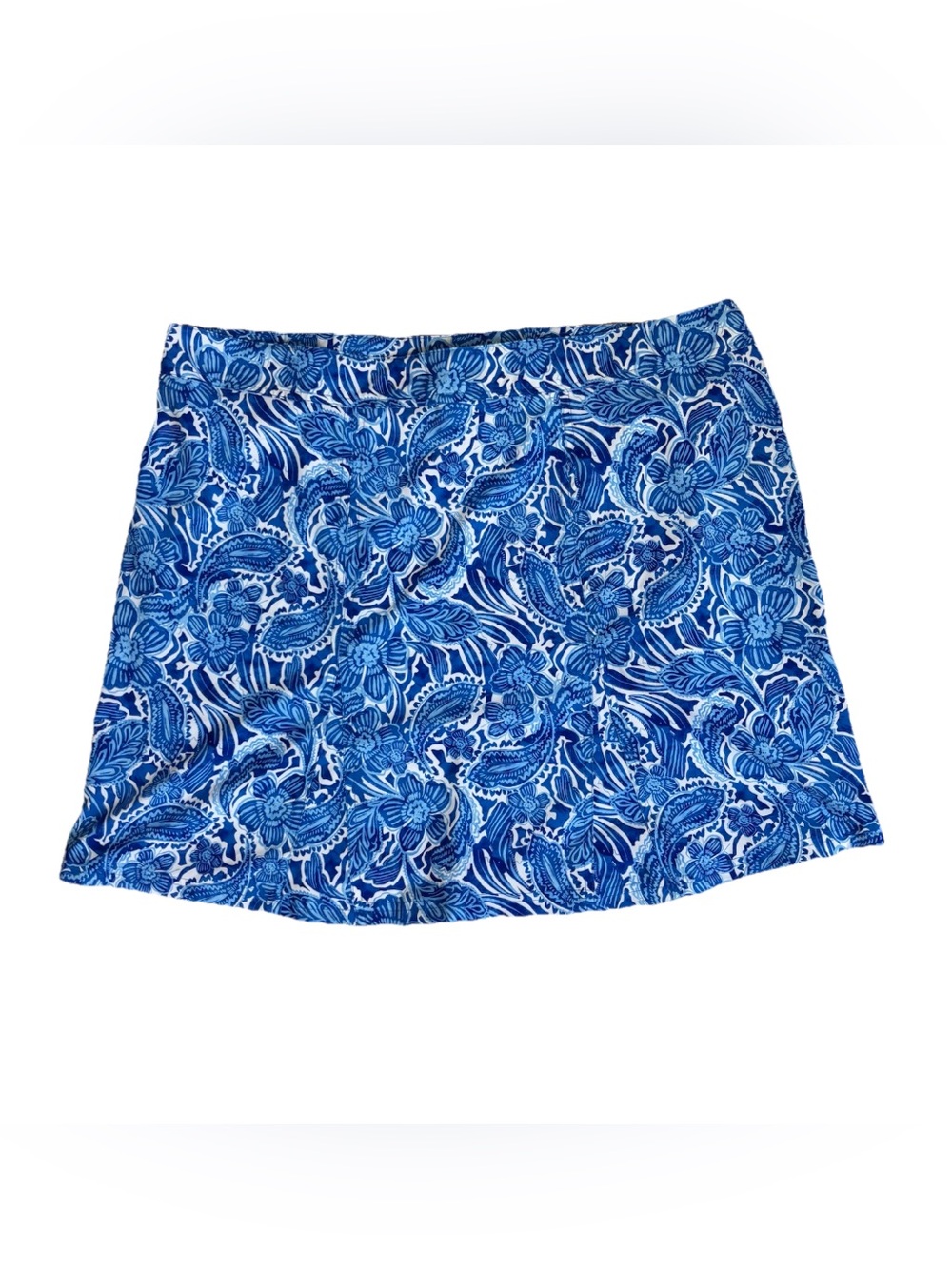 RipSkirt Hawaii Wrap Skirt Length 2 Women’s Size XXL Blue & White Floral Summer - Picture 2 of 5